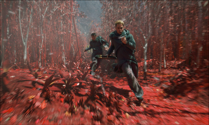 star trek into darkness running away from forest