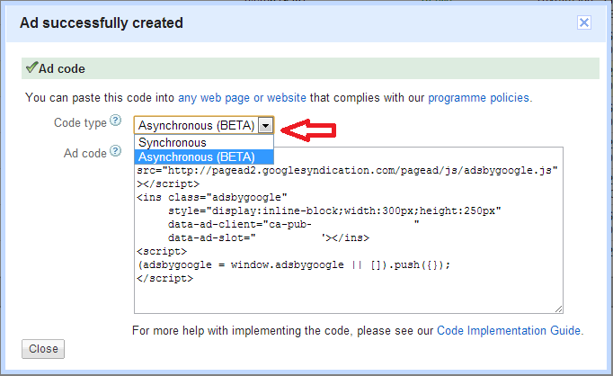 async adsense