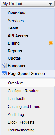 google pagespeed service