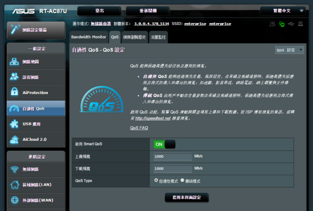 asus rt-ac87u adaptive qos