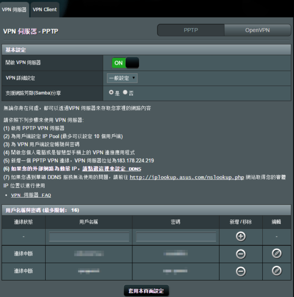 asus rt-ac87u vpn
