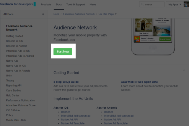 apply facebook audience network