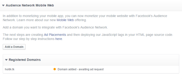 apply facebook audience network