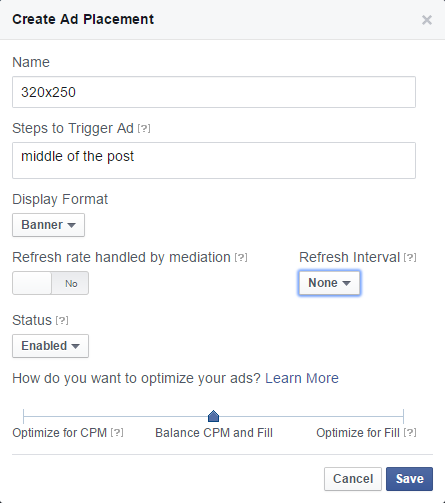 apply facebook audience network