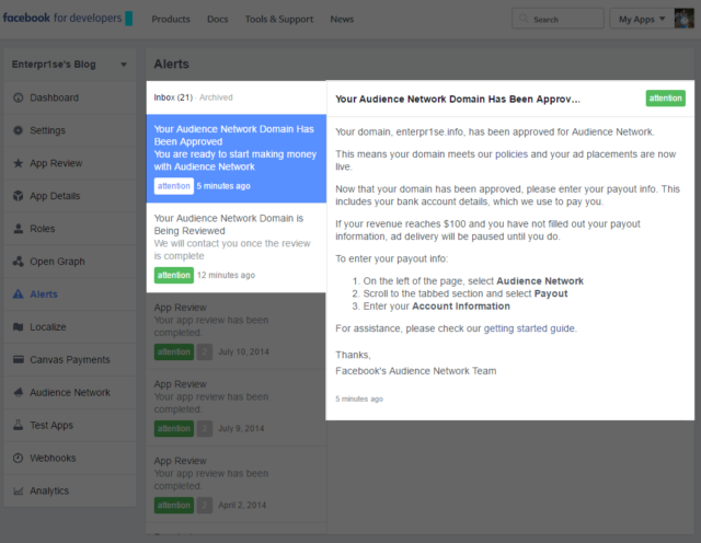 apply facebook audience network
