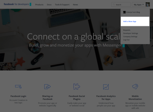 facebook create app id
