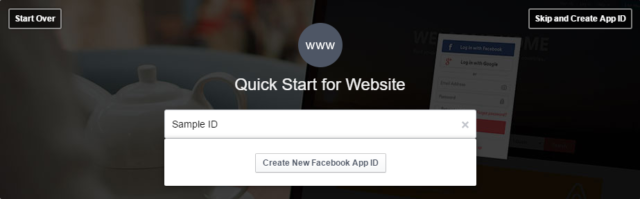 facebook create app id