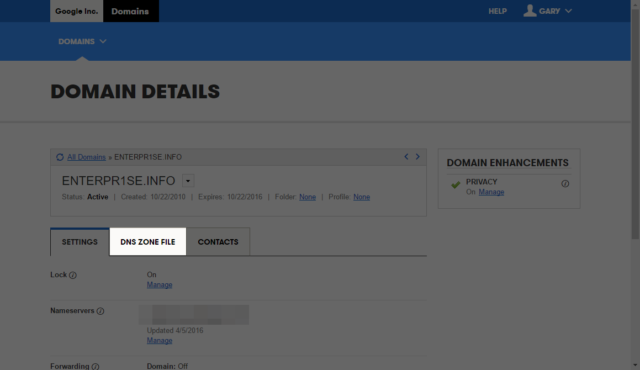 blogspot custom domain