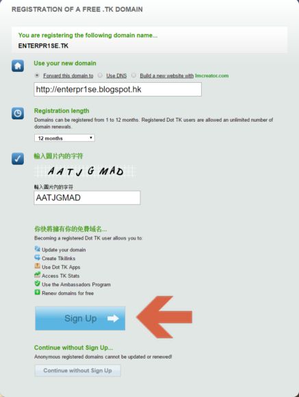 blogspot custom domain