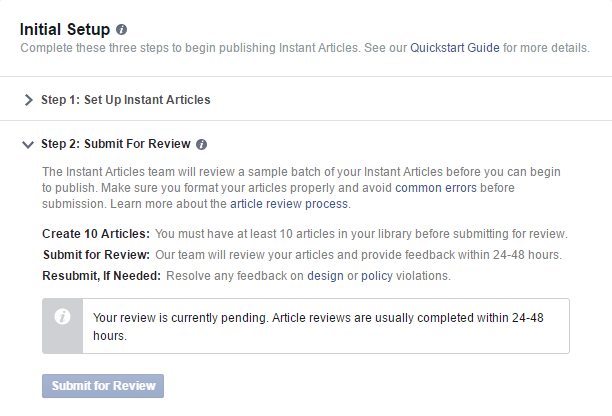wordpress setup facebook instant article