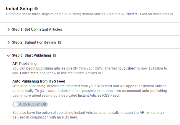 wordpress setup facebook instant article