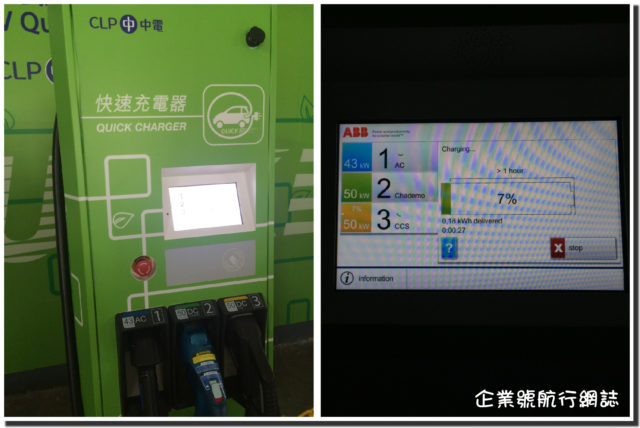 e-golf quick charge station