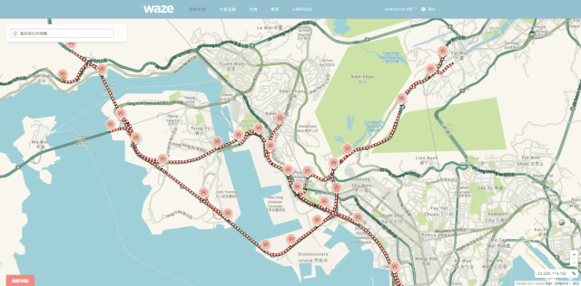 waze 香港單車節路況